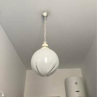 Lampadario in vetro a sospensione da bagno