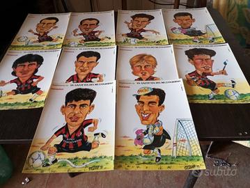 Ser da 10 foto caricature giocatori Foggia Calcio 