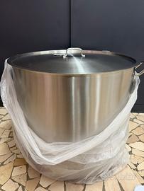 Pentola professionale 60cm inox con coperchio