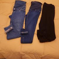 Lotto 3 pantaloni premaman