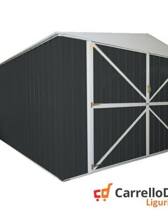 Box acciaio garage lamiera 360x600 21mq nero