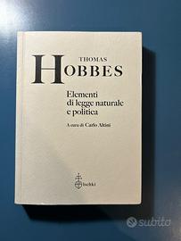 Elementi di legge naturale e politica, Hobbes