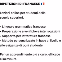 Ripetizioni on line Francese