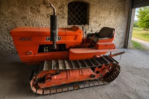 TRATTORE CINGOLATO FIAT 455 CM DIESEL DOCUMENTI IN