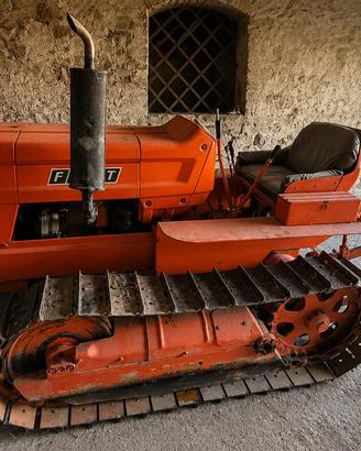 TRATTORE CINGOLATO FIAT 455 CM DIESEL DOCUMENTI IN
