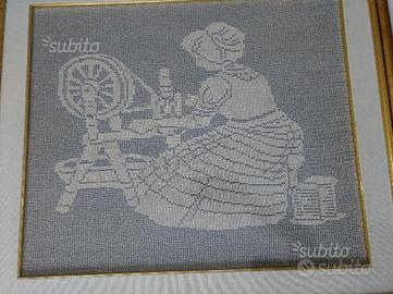 Quadro uncinetto a filo fino
