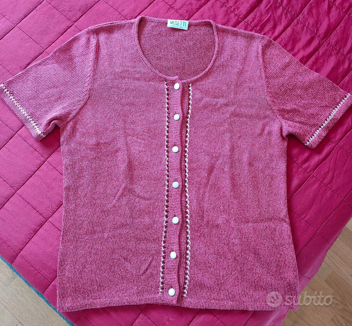 Cardigan Classico con Stampa con Strass da Donna Senior Cardigan Lavorato a Maglia per Mezza Età e Anziani Vecchia Signora Casual Top Cappotto da Nonna Primavera Autunno Abbigliamento da Madre Magli