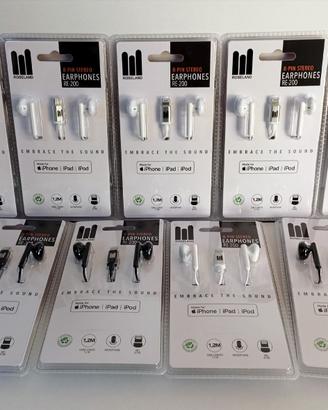 Lotto 09 auricolari per Iphone, Ipad e Ipod.