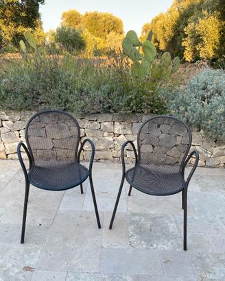 Coppia di sedie da giardino emu in metallo (Modell