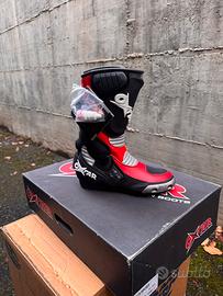 Stivali Oxtar TUS nero/rosso–Taglia 39- nuovi