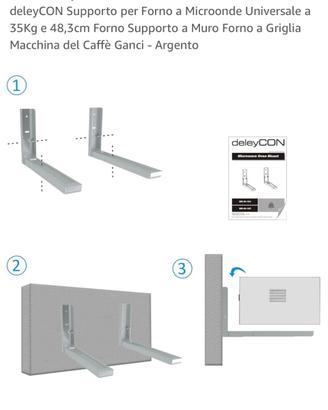 Supporto a parete per microonde