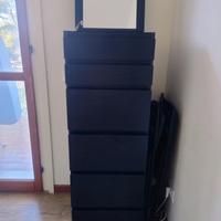 cassettiera malm Ikea nera 