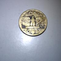 moneta 5 centesimi Aquila 