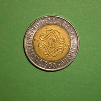 Moneta 500 lire Centenario della Banca d'Italia