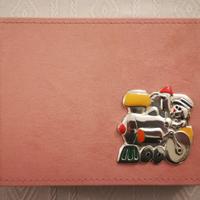 Album portafoto con trenino in argento