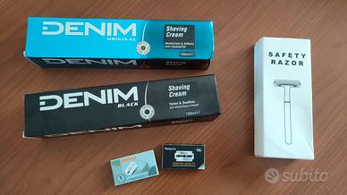 Set Rasoio e Sapone Denim Original & Black