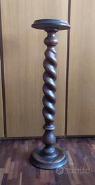 Piedistallo, colonna in legno vintage