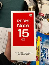 Redmi Note 15 nuovo con scatola mai acceso