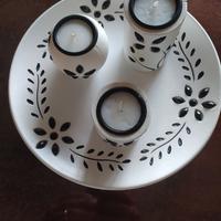 candele  in legno "centrotavola"