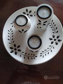 candele  in legno "centrotavola"