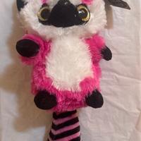 Peluche procione rosa con occhioni