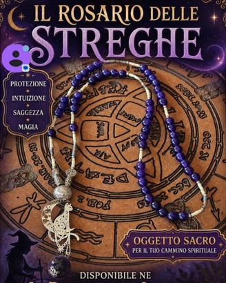 il rosario delle streghe con ametista  art