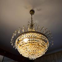 Lampadario Swarovski con abat jour