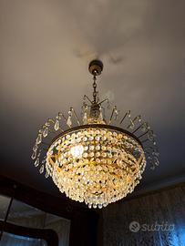 Lampadario Swarovski con abat jour