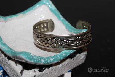 Bracciale Ferro Battuto Fiore Oriente MadeinItaly