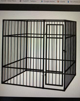 Gabbia per cani da esterno 2x2