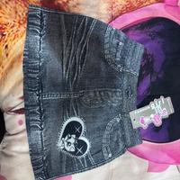 Gonna bambina denim effect ( 4-6  anni)