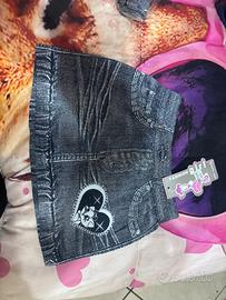 Gonna bambina denim effect ( 4-6  anni)