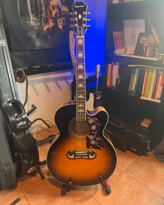 Epiphone J-200 Studio EC VS Amplificata + Custodia
