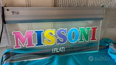 Insegna pubblicità Missoni