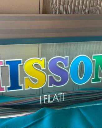Insegna pubblicità Missoni