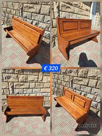 Panca Cassapanca in legno con vano in legno Massel