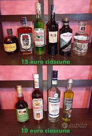 Liquori vari sigillati 10/15 Euro ciascuna