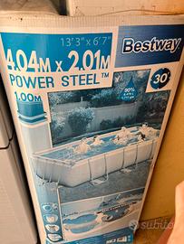 Piscina 4m  x 2m con doccia scaletta pompa filtro