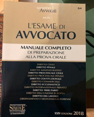 Manuale Esame Avvocato completo edizione Simone