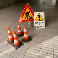 Cartello stradale+ birilli