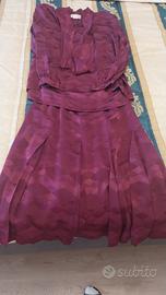 completo gonna in seta 