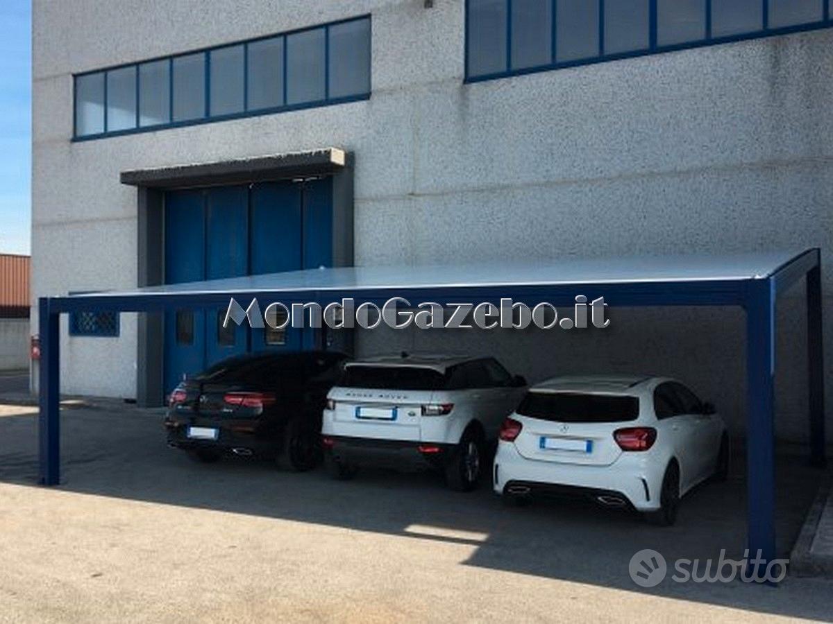 Tettoia a sbalzo in ferro - Coperture auto e parcheggi Metexa