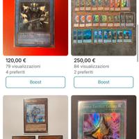 Carte varie yugioh ( prezzi in foto )
