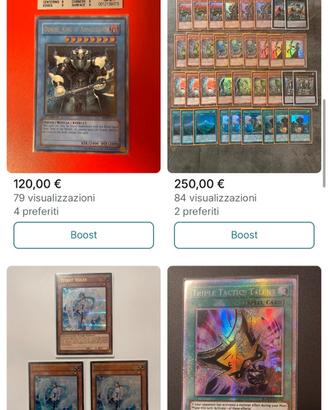 Carte varie yugioh ( prezzi in foto )