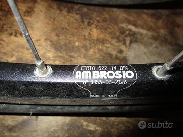 CERCHIONI CORSA  COLNAGO AMBROSIO ETRTO 622 - 14