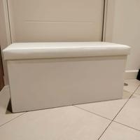 Panca contenitrice bianca