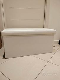 Panca contenitrice bianca