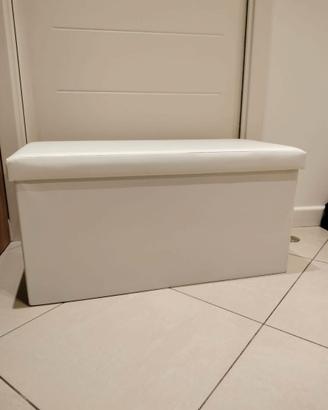 Panca contenitrice bianca