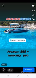 BARCA americana maxum 585 + mercury + TRASPORTO 