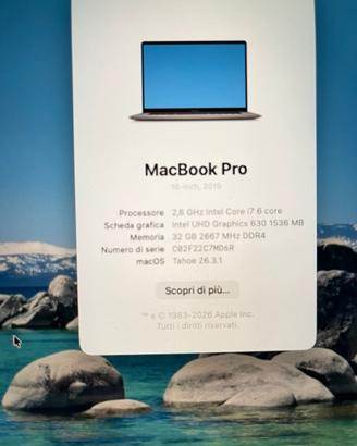 MacBook Pro Touchbar  16”